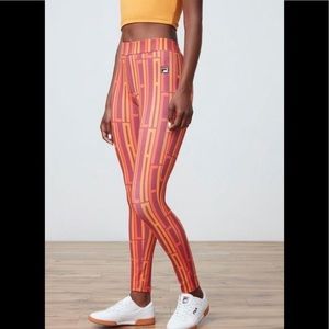 Fila  Orange Petra Leggings XS NWT